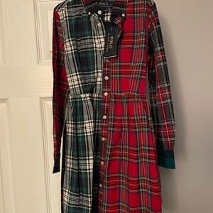 Polo by Ralph Lauren Kids Plaid Dress - Red and Green